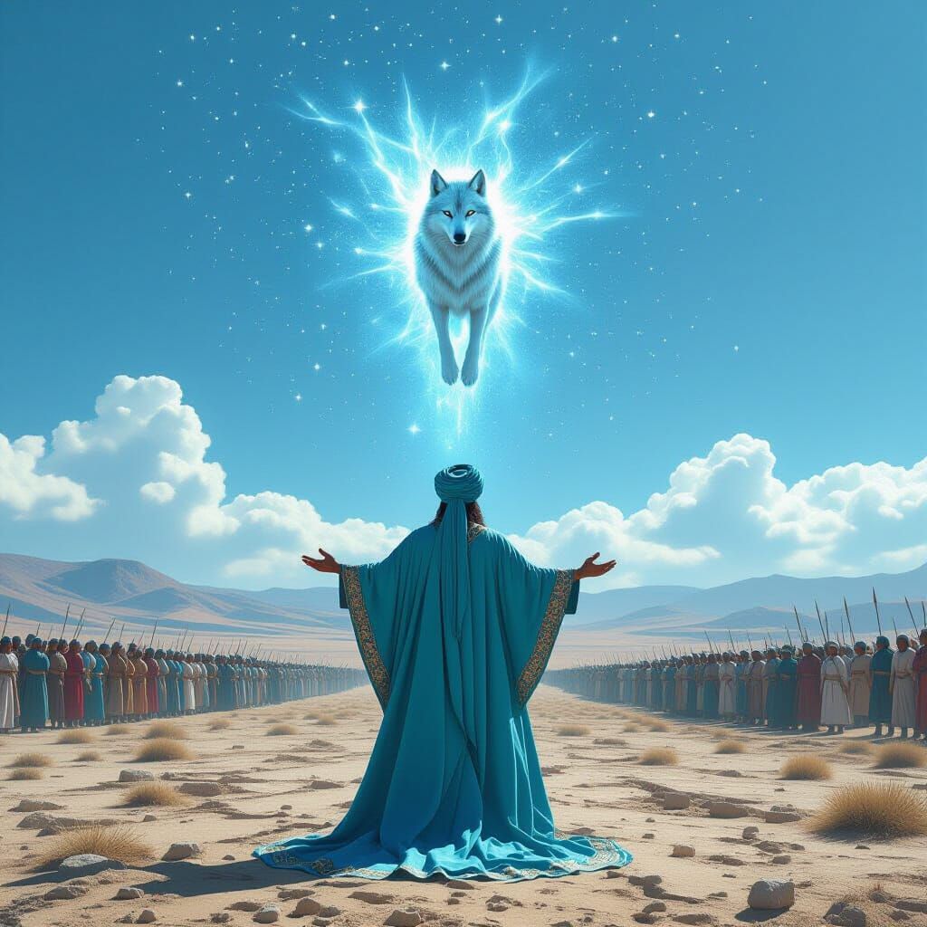 Cosmic Wolf Appears Before Seljuk Sultan
