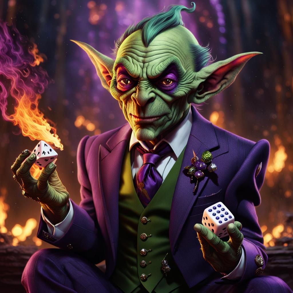 Goblin Dice Baron in a Fantastical Environment