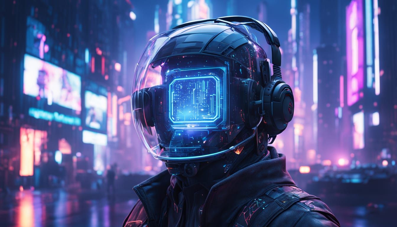 Cyberpunk City Quantum Computer Simulation in Neon Opal