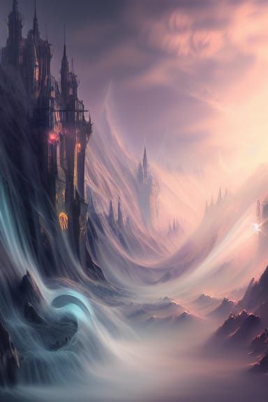 Ethereal Fantasy Art with Volumetric Lighting