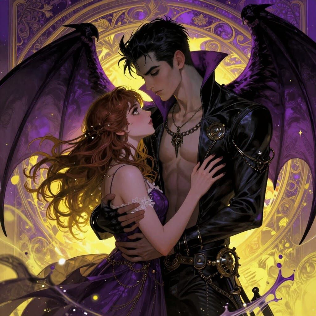 Dark Fantasy Vampire Romance with Demon Wings