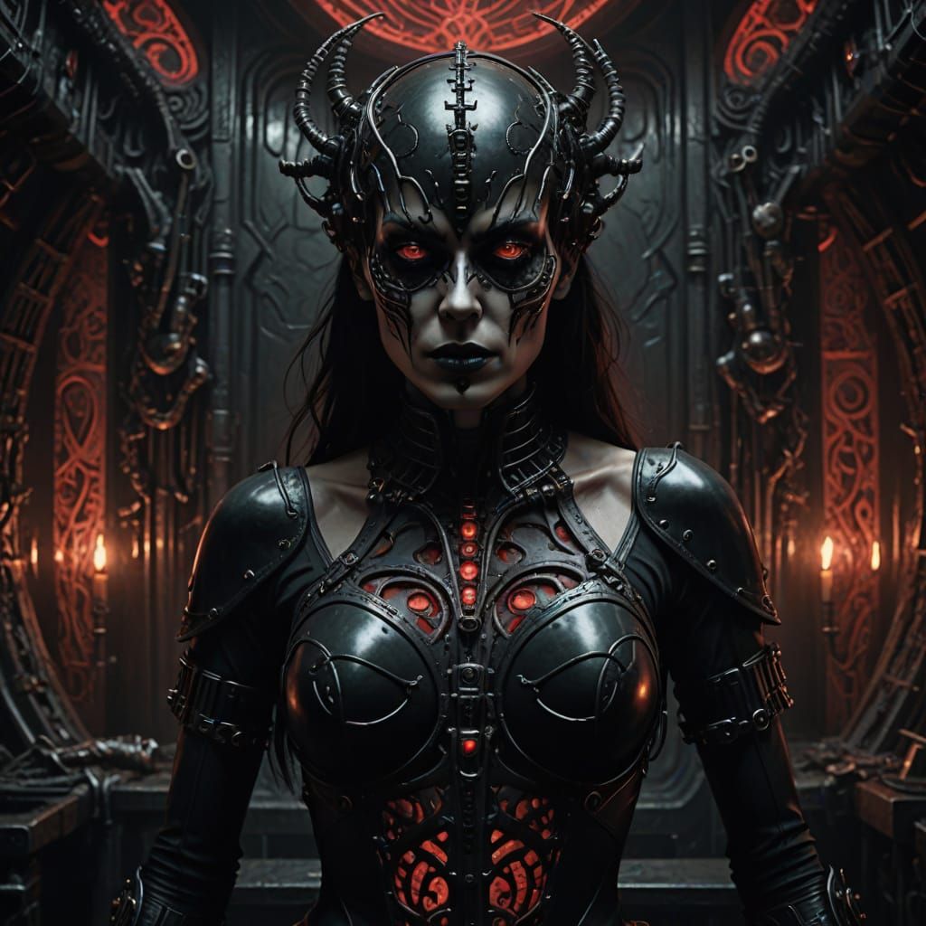Pinhead's Dark Goddess in Biomechanical Bikini