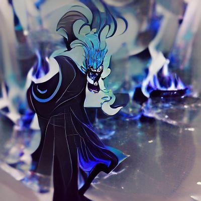 Hades: God of the Underworld in Dark Art Style