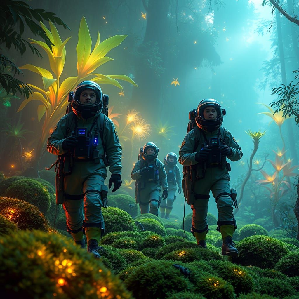 Scientists Discover Bioluminescent Forest: Digital Light Pai...