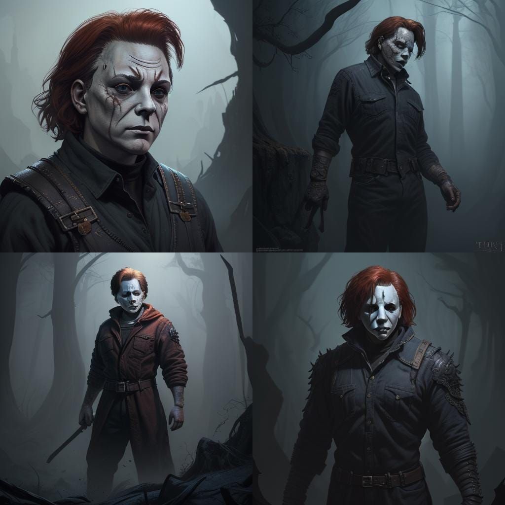Michael Myers Detailed Matte Painting