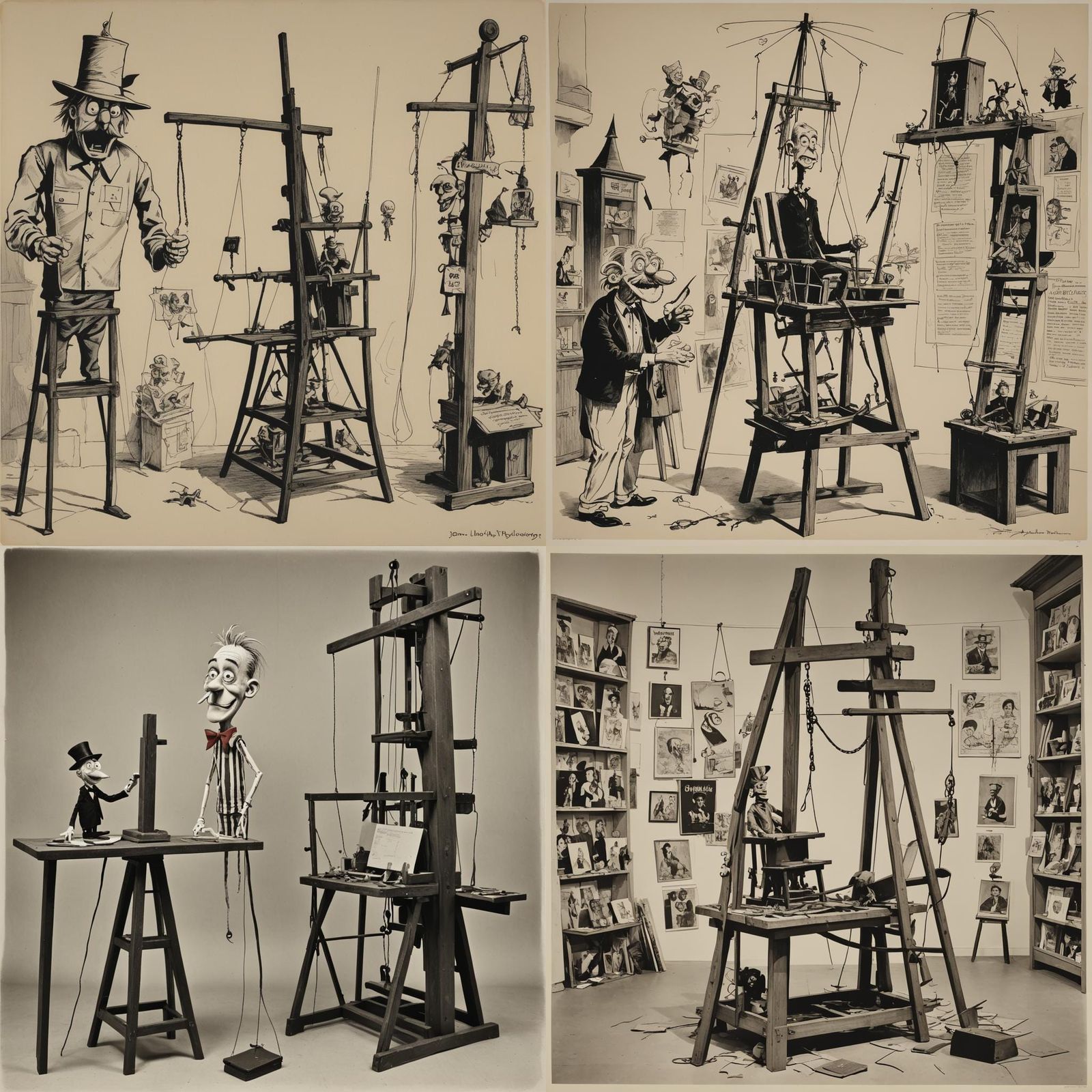 goofy dr seuss guillotine by rube goldberg