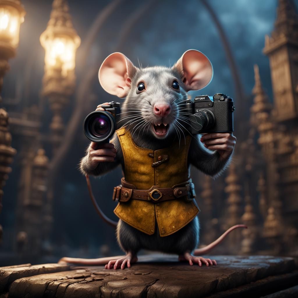 Rat Photographer: Detailed Matte Painting