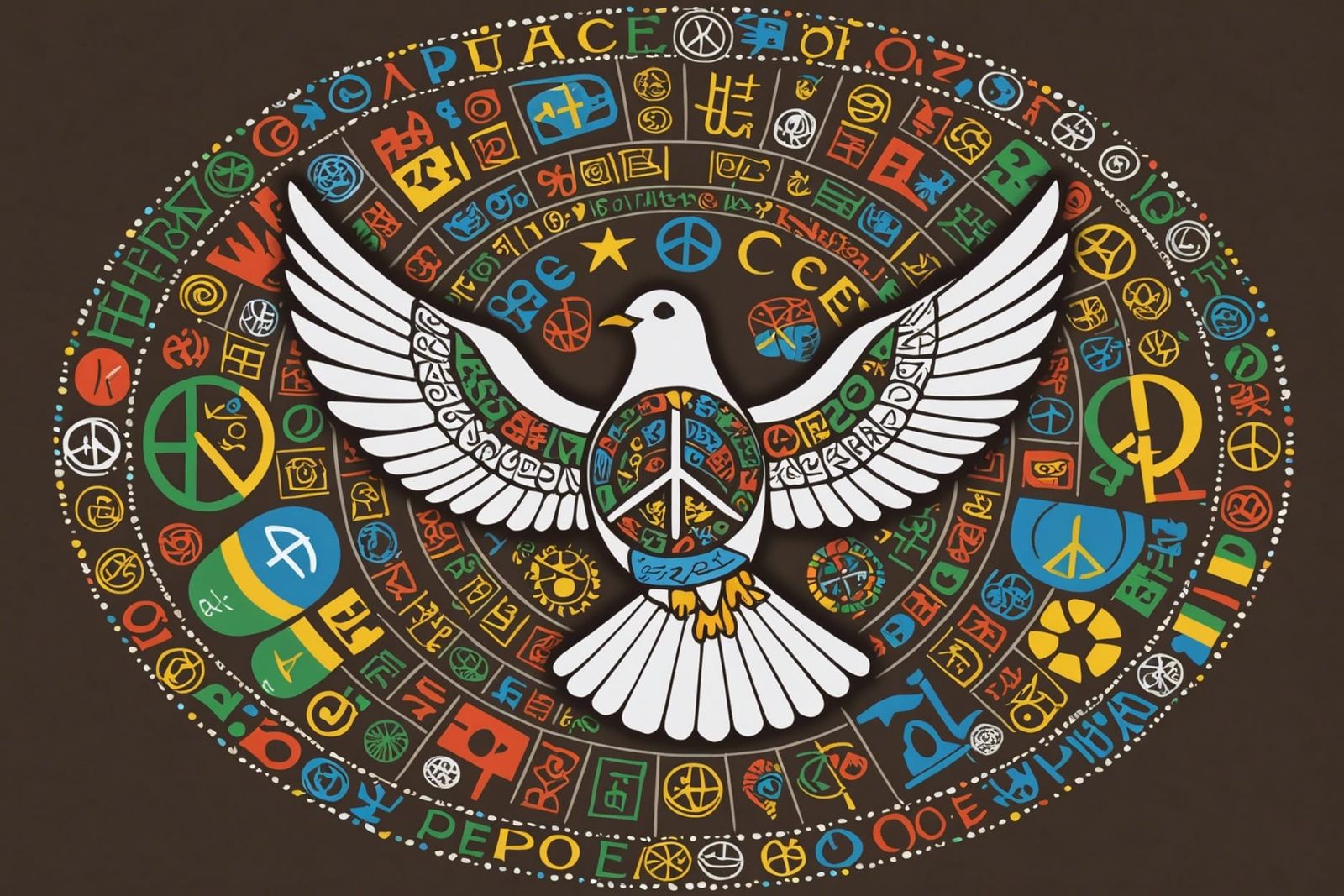Dove of Peace and Unity: A Digital Artwork