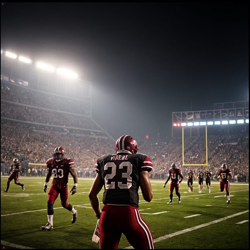 Dramatic College Football Playoff Film Still