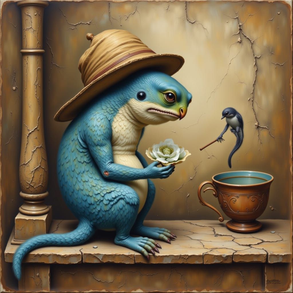 Now put that flower in the cup