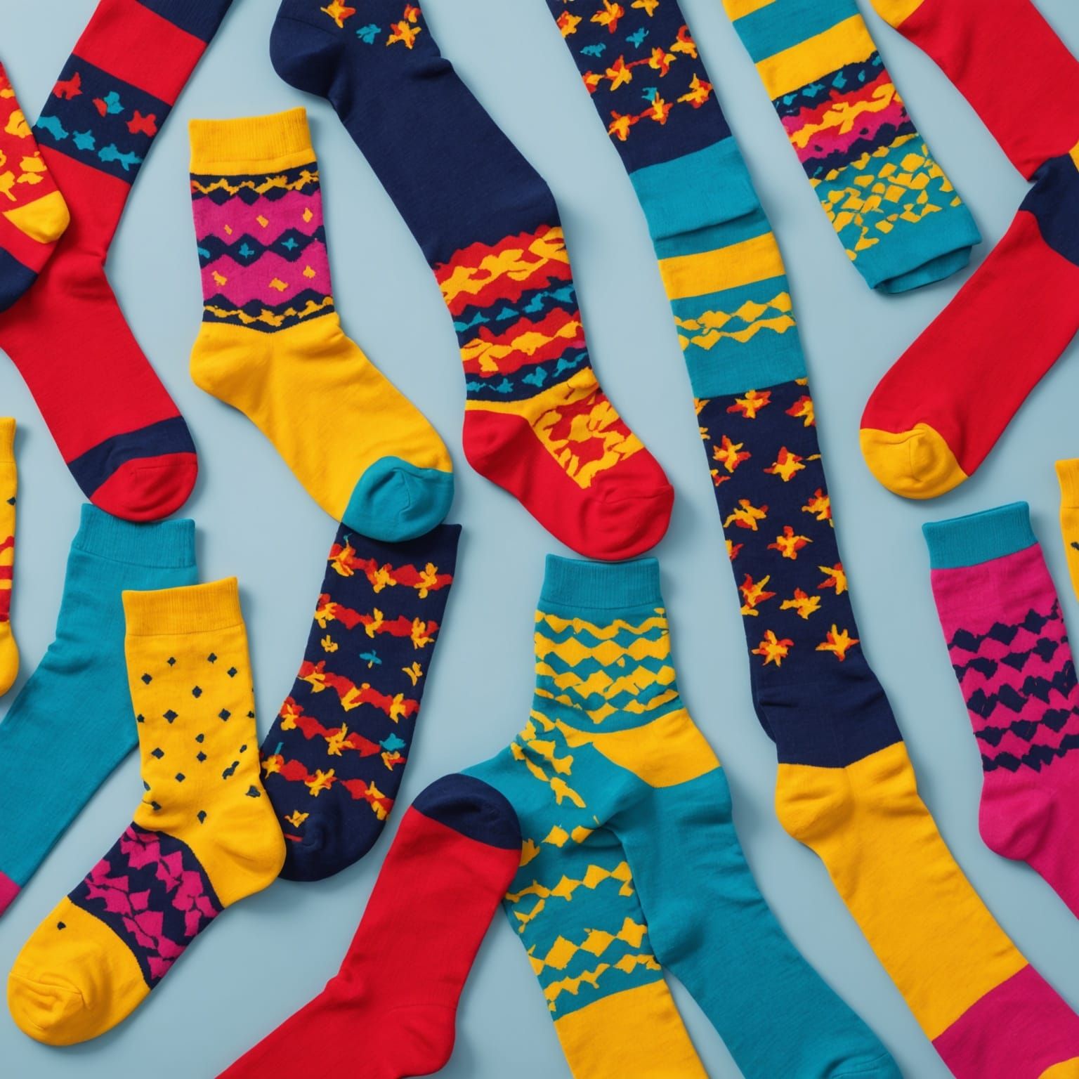 Flamboyant Socks with Dazzling Patterns