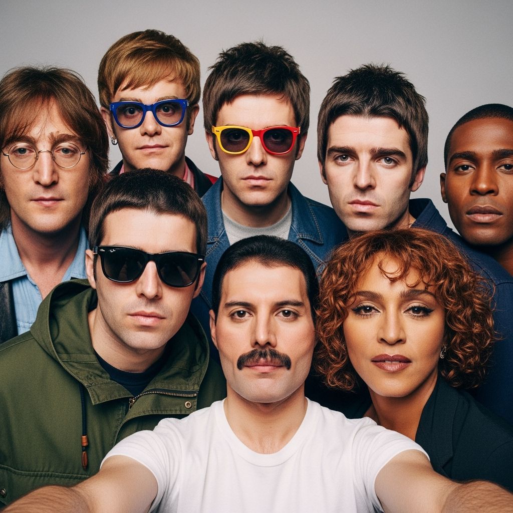 Music Legends Selfie in High Resolution