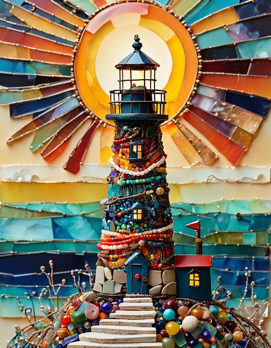 Beaded lighthouse