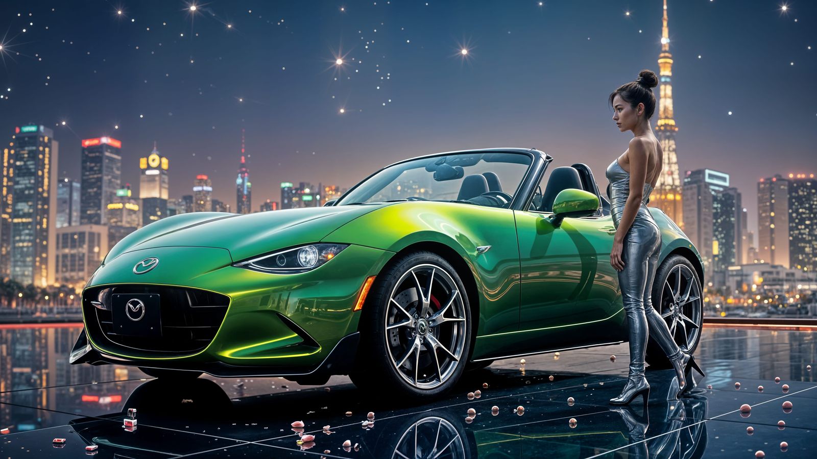 Candy Apple Green Miata released in Tokyo
