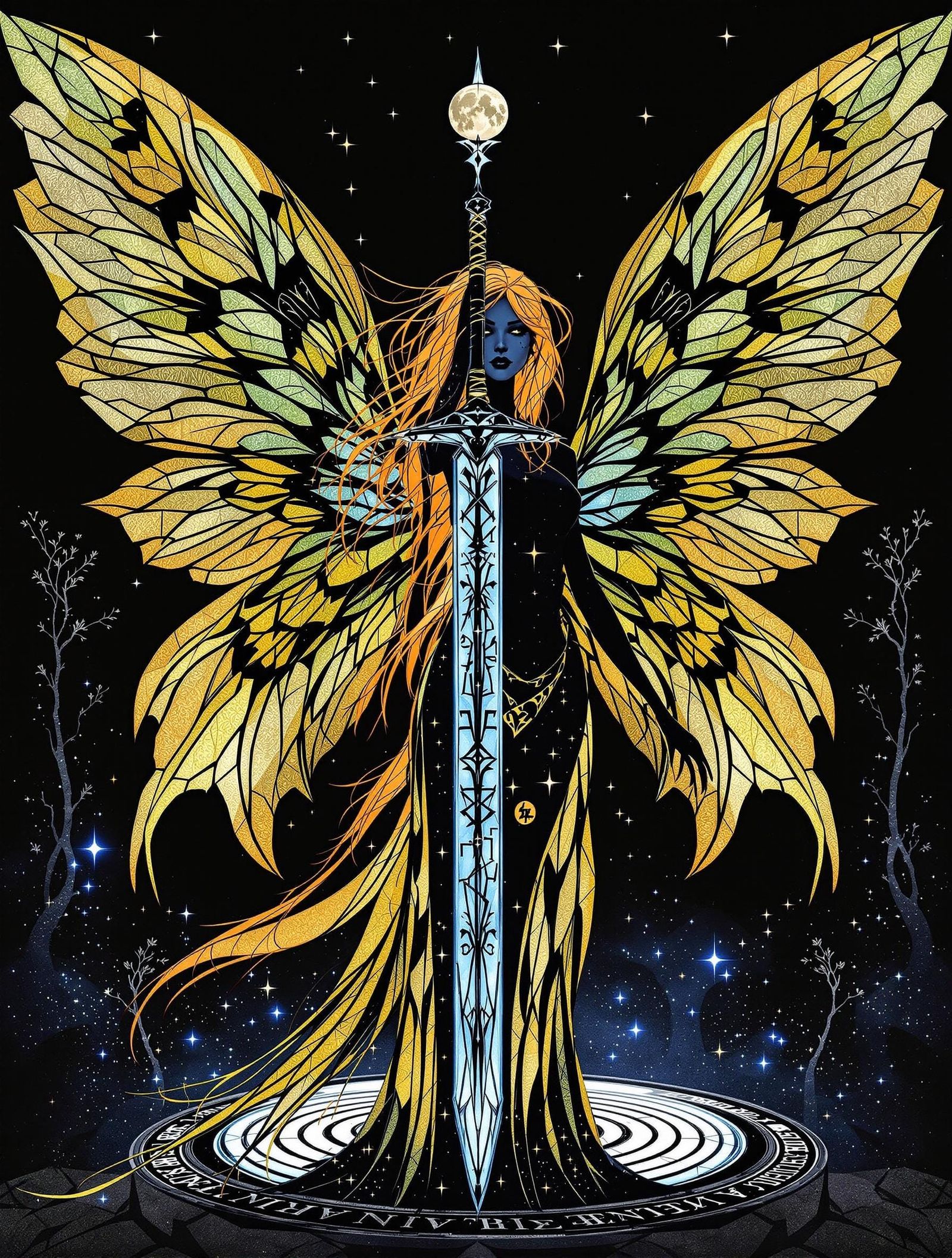 Celtic Fairy Goddess Invokes Elemental Power in Ethereal Glo...