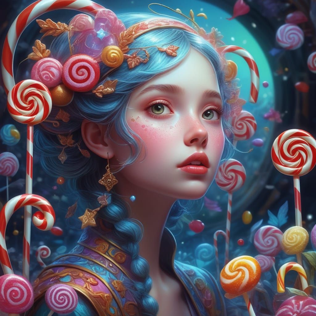 Whimsical Fairy in a Sugar-Coated Wonderland