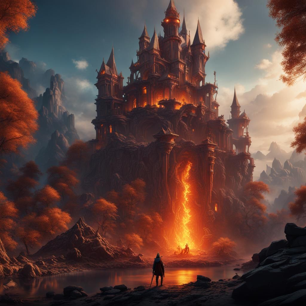The Discovery of Fire: Detailed Matte Painting