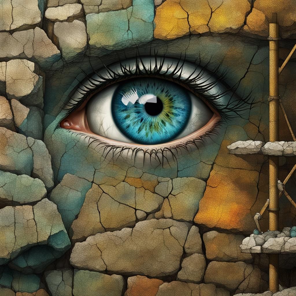 Reconstruction: Digital Painting with Realistic Eyes
