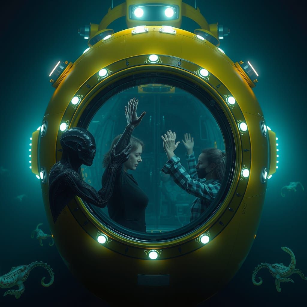 Submarine Encounter with Alien Lifeforms