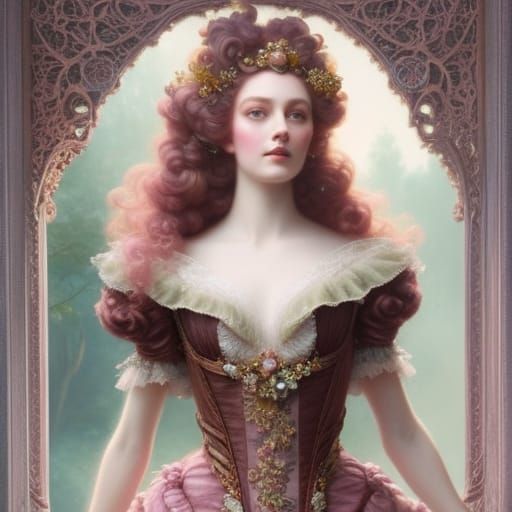 Princess Briar Rose in Rococo Style