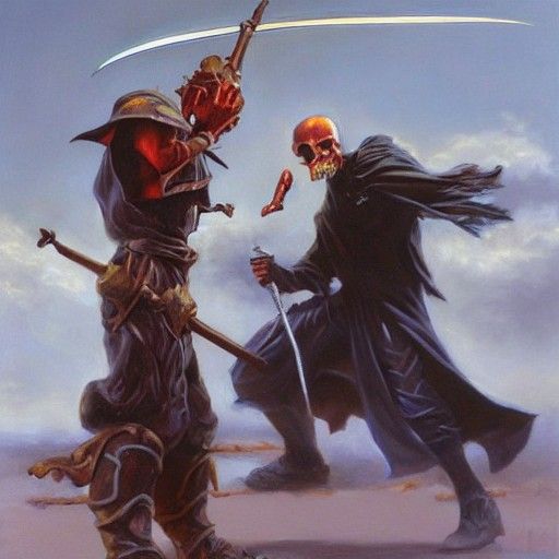 Dream Eater vs Grim Reaper: Oil Painting Duel