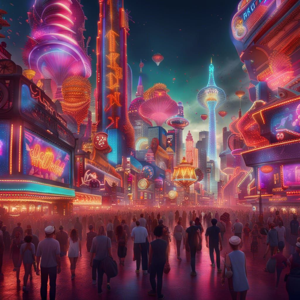 Futuristic Las Vegas Strip