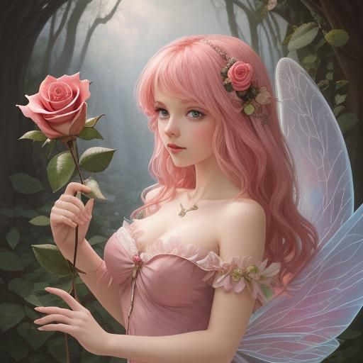 Ethereal Rose Fairy