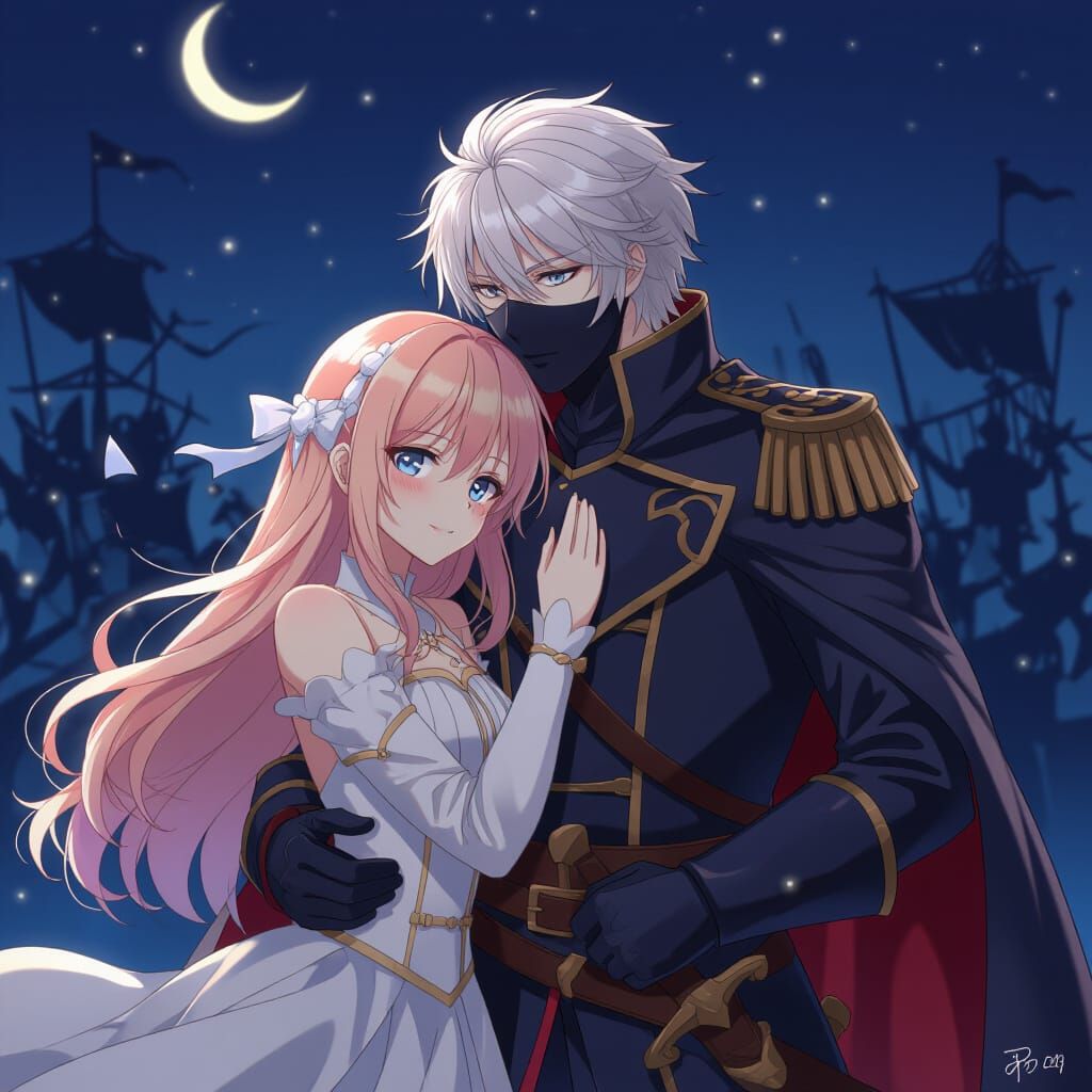 Masked Captain's Eve: Anime-Style Farewell