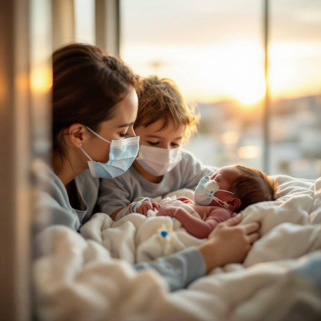 Worried Parents See Premature Baby in NICU