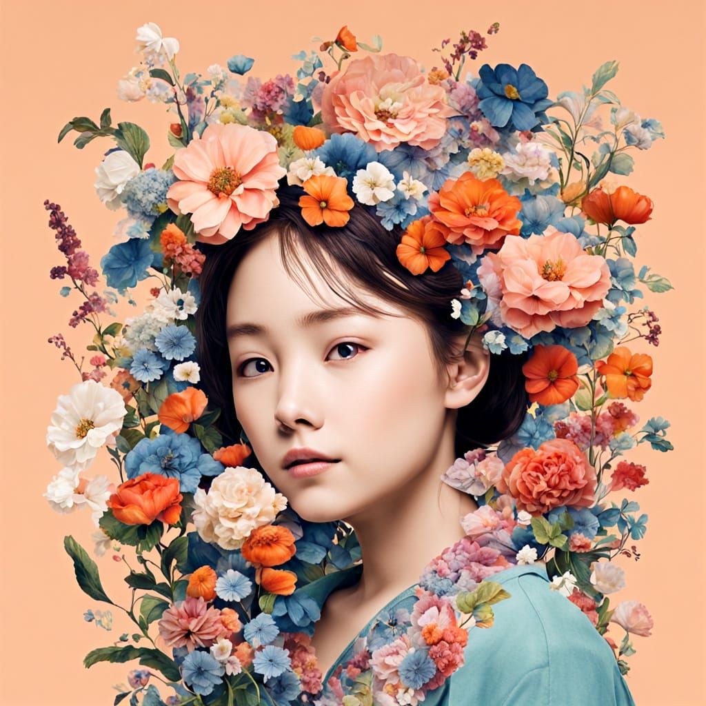 Dreamy Field of Flowers in Bloom