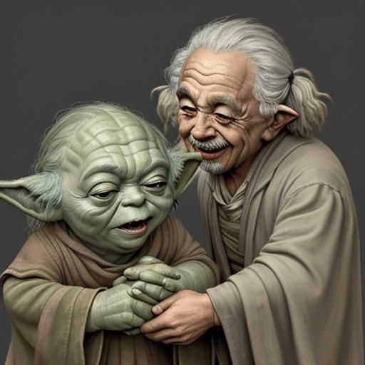 Yoda and Einstein Share a Joke