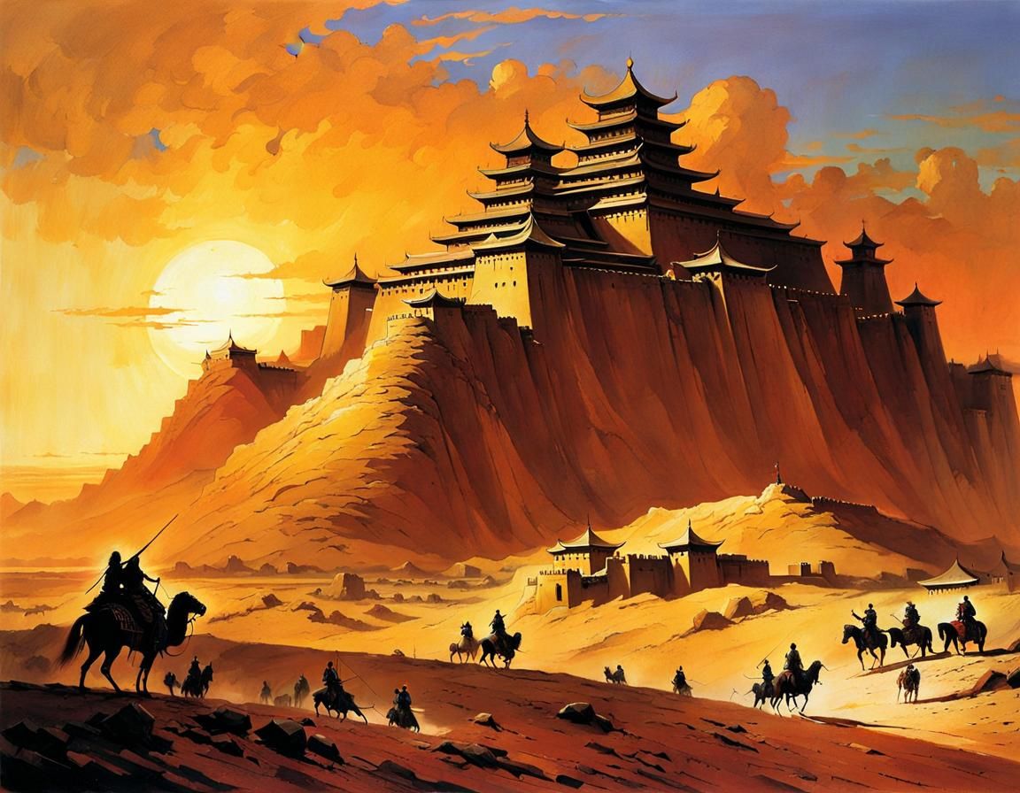 Desert Fortress-Monastery Inspired by Ancient Architecture