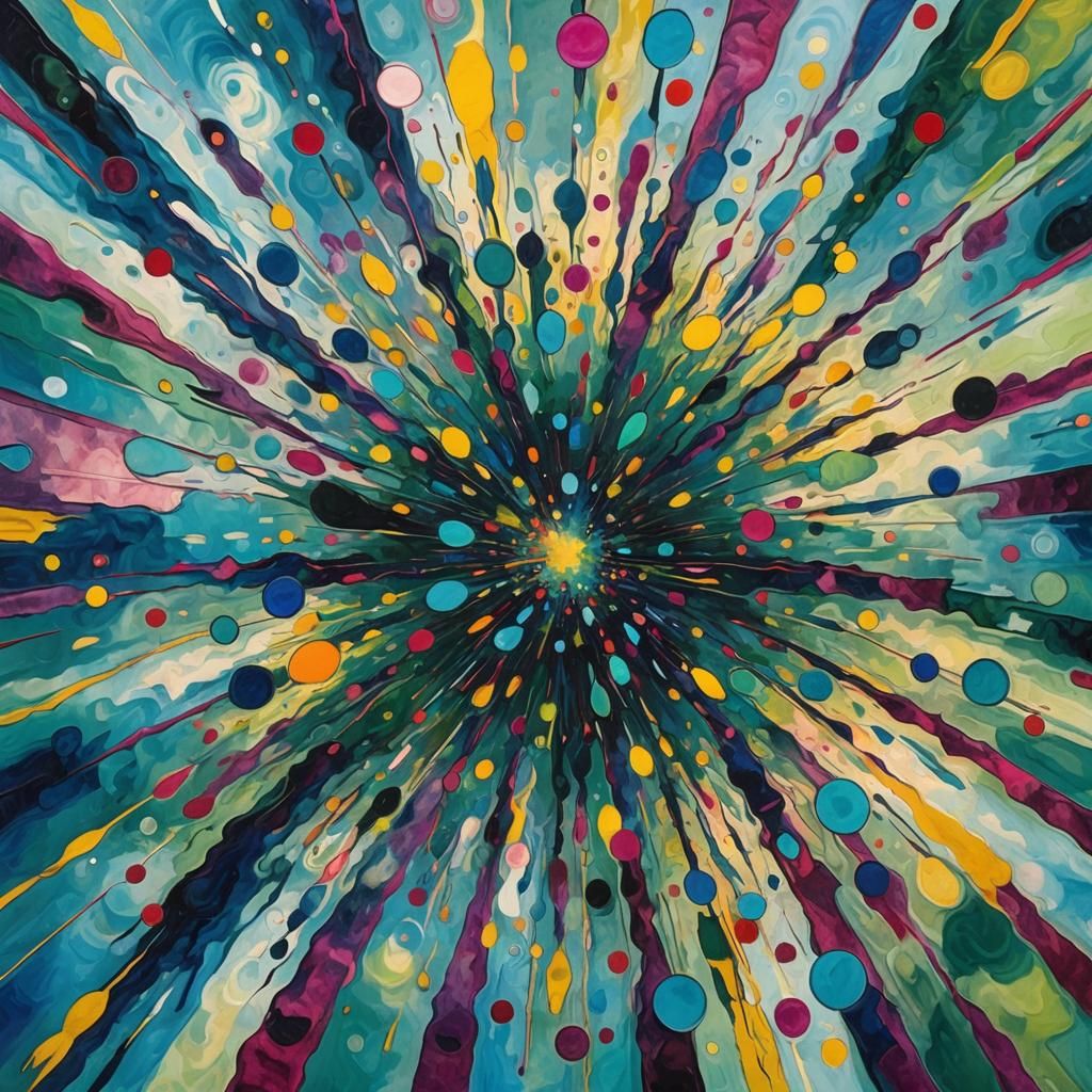 Underwater Sky: Abstract Art in Fauvist Style