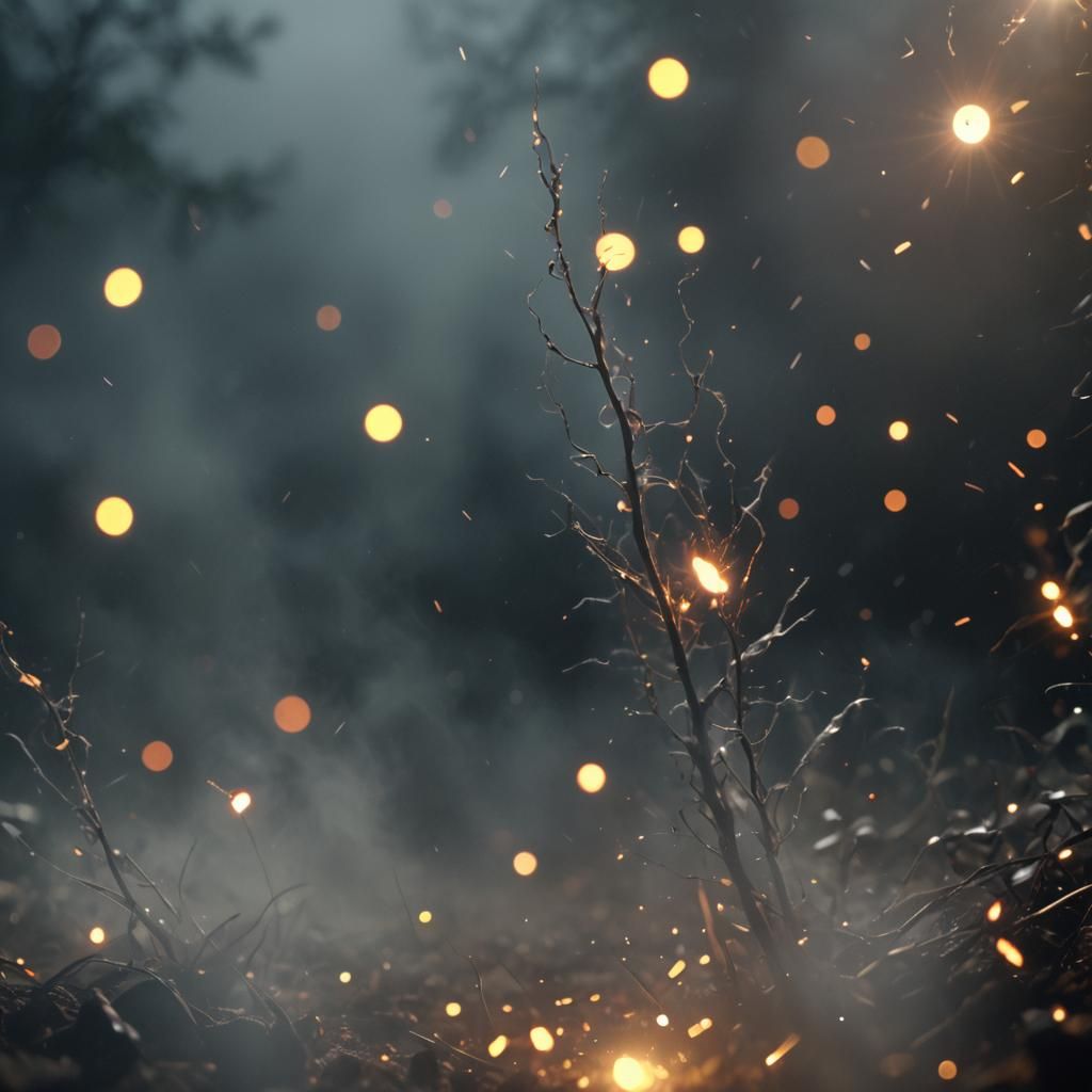 Glimmer of Hope in Darkness: Cinematic HDR Close-Up