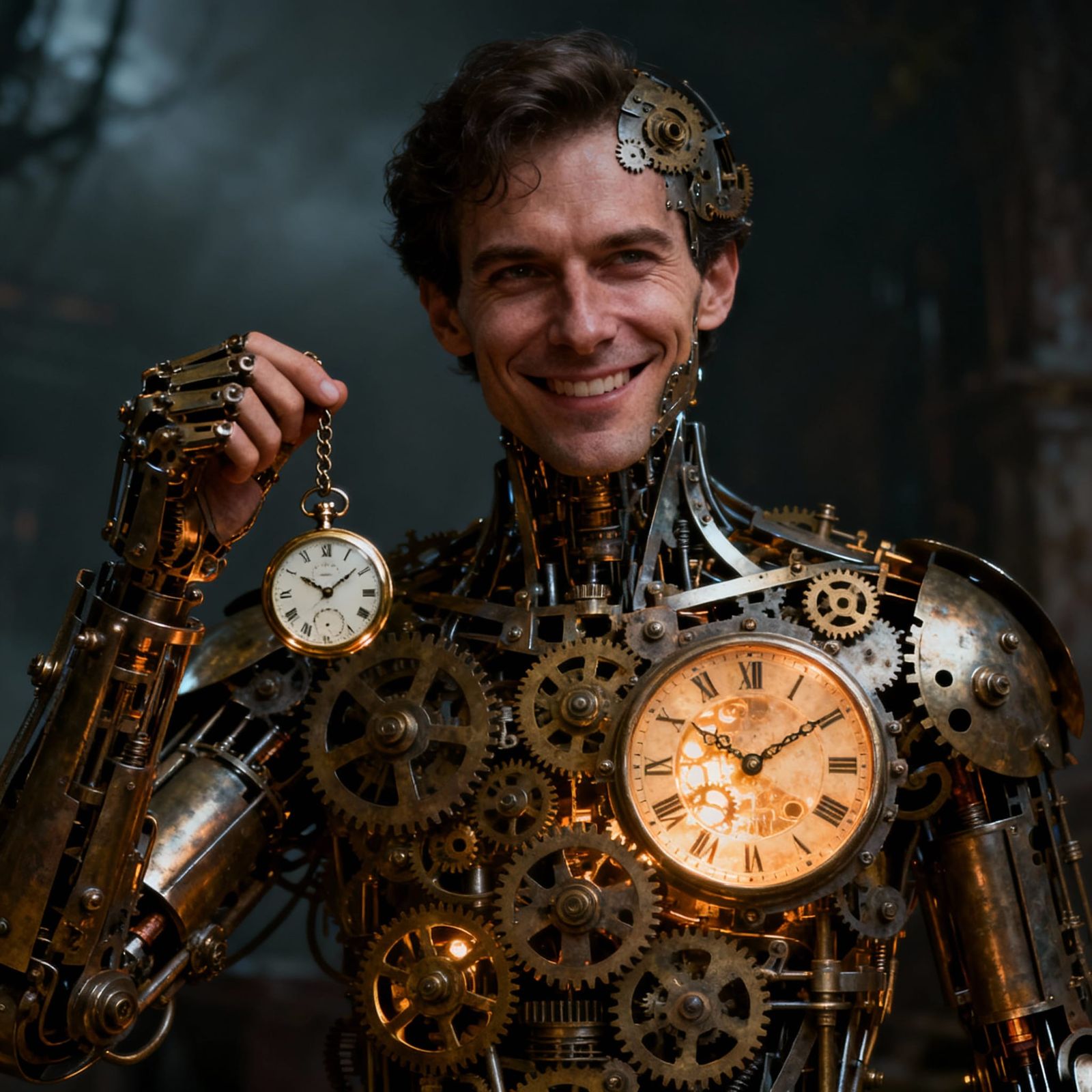 Clockwork Man with Pocket Watch