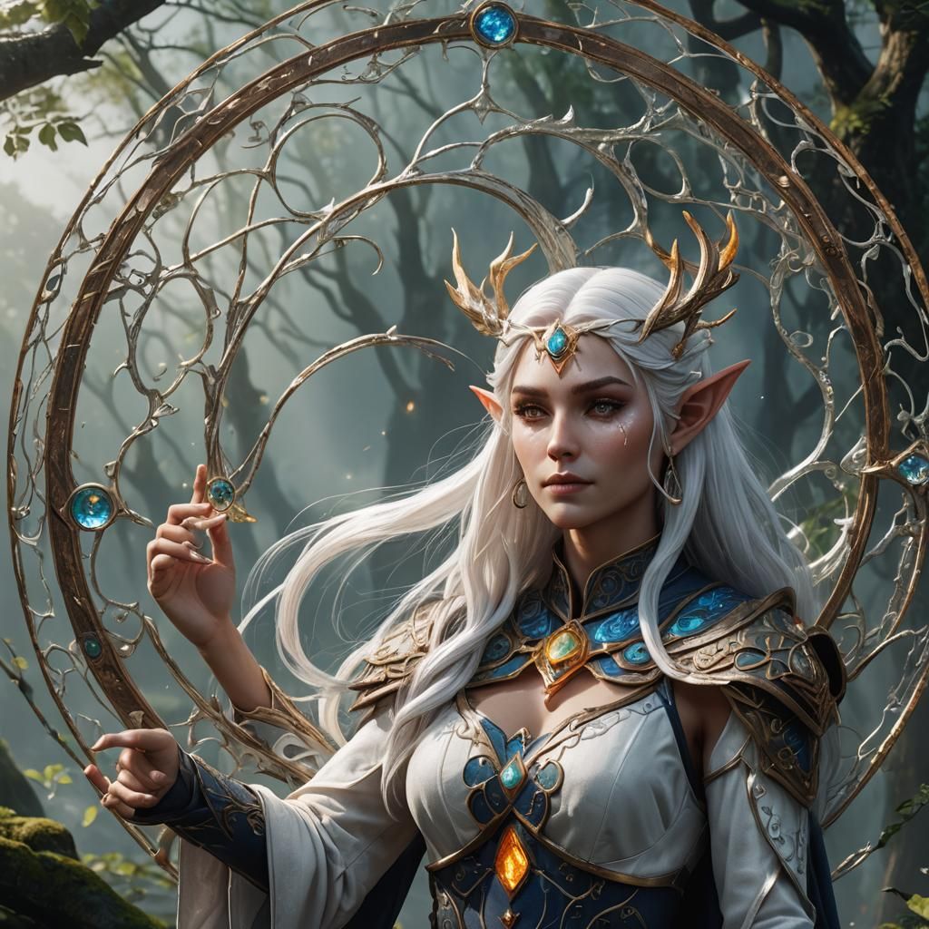 Elemental Elf with Circle of Elements