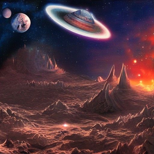 Detailed Matte Painting of a Space Dwarf