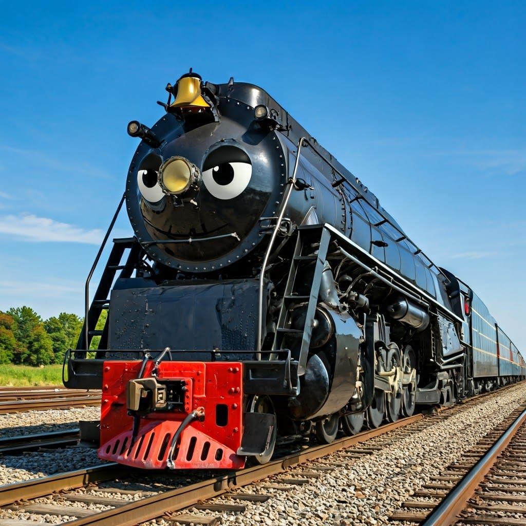 Mechanical Insect Locomotive in Steel and Iron