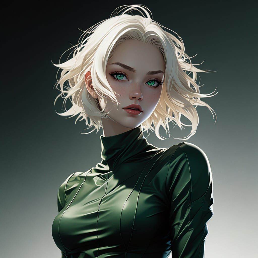 Dark Fantasy Anime Art in Bold Lines and Chiaroscuro