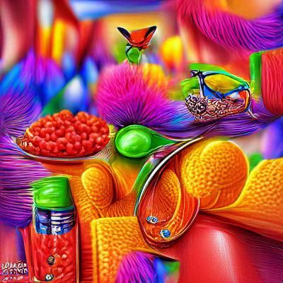 Vibrant and Detailed Scene of Beautiful Things
