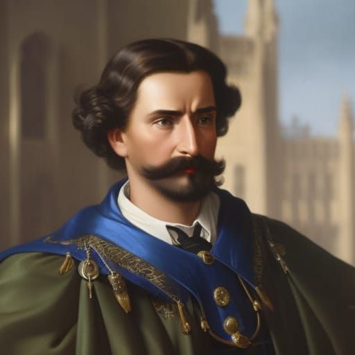 Medieval Lawyer Portrait in Hyperdetailed Style