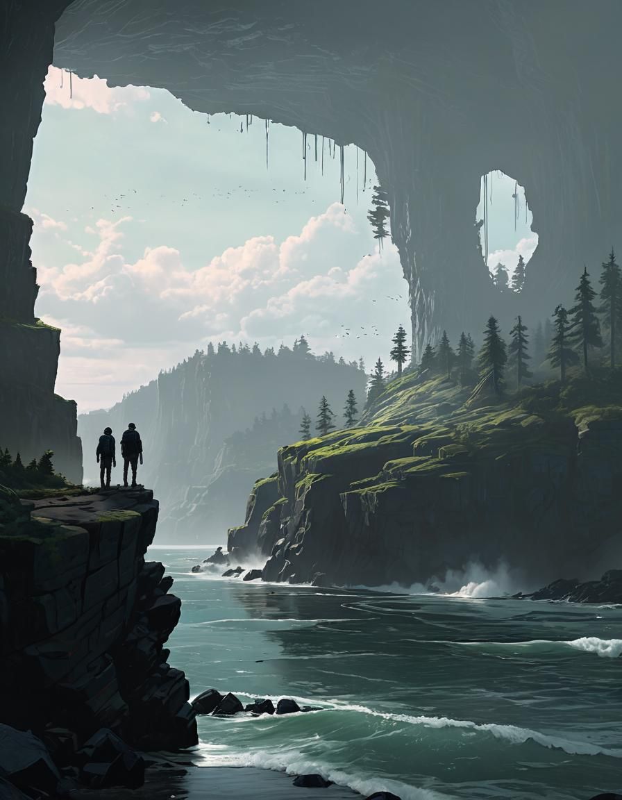 Dramatic Landscape Art Inspired by Beksiński