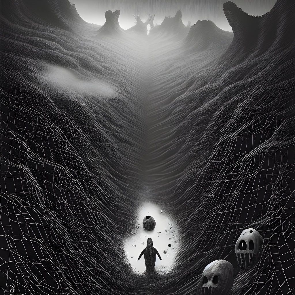 Uneven Objects Scatter Across Complicated Landscape