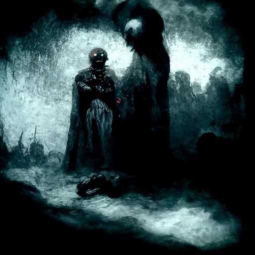 Horrific Dark Scene in Gustave Doré Style