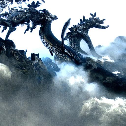 Epic Dragons in Dramatic Digital Matte Painting