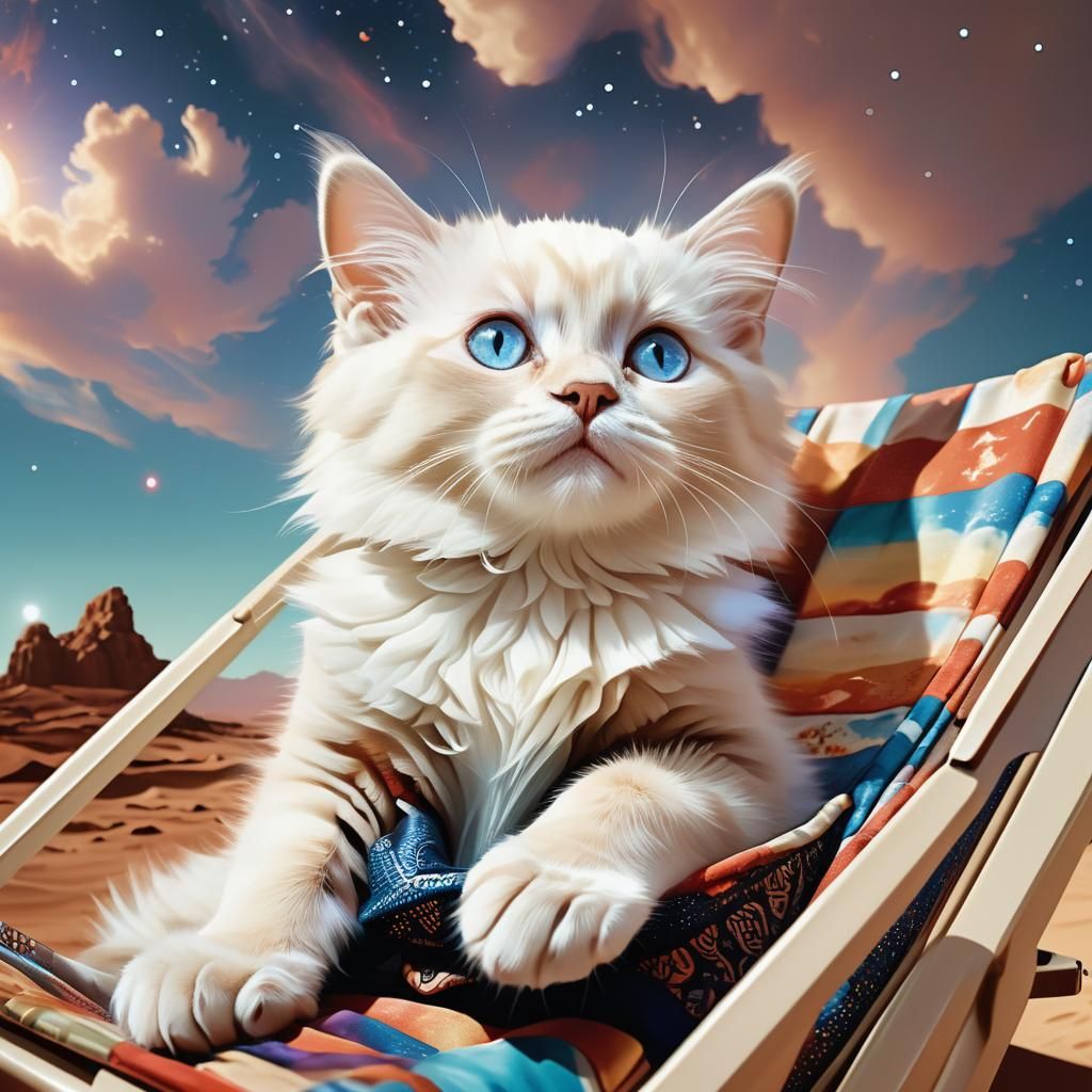 Ragdoll Kitten on Mars