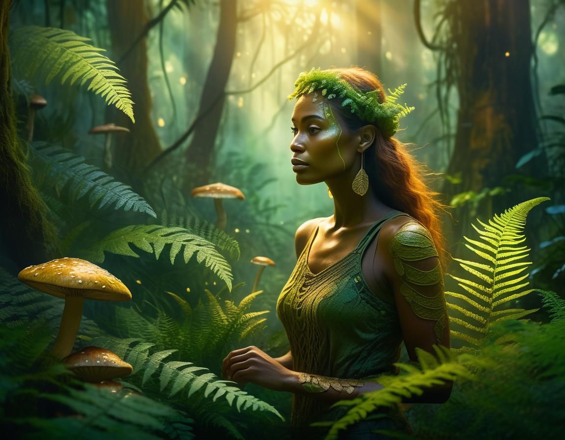 Liora's Jungle Adventure: Mystical Woodland Concept Art