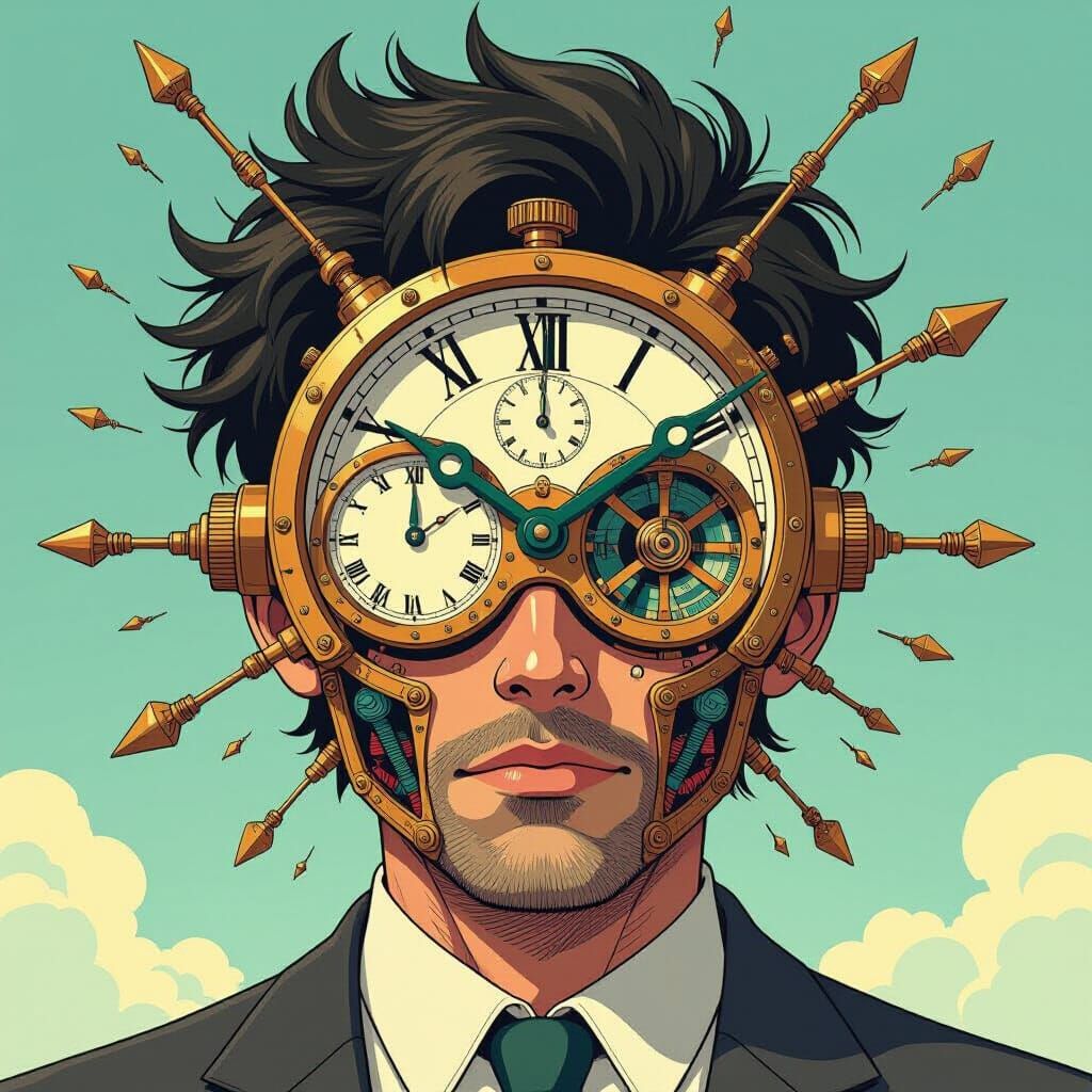 Steampunk Clockwork Man Portrait