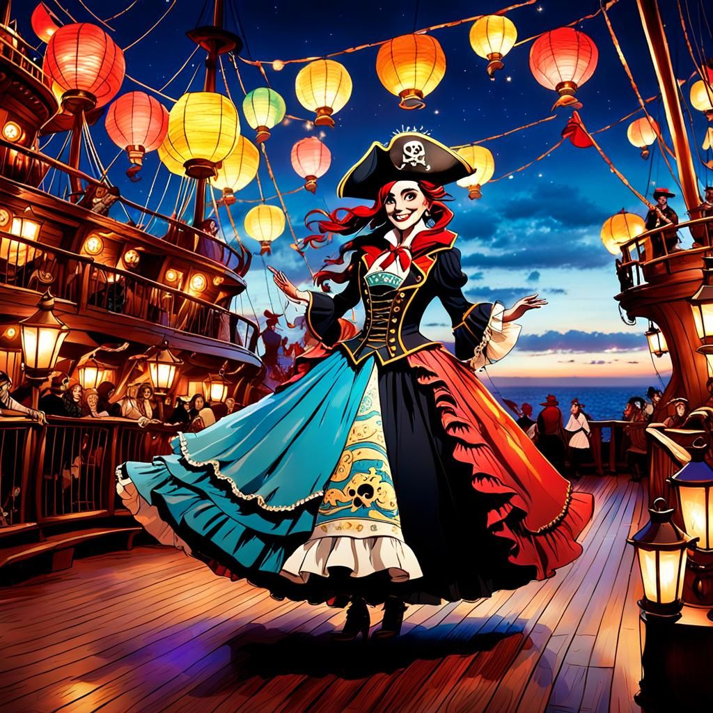 Pixar-Style Pirate Fashion Show on the High Seas