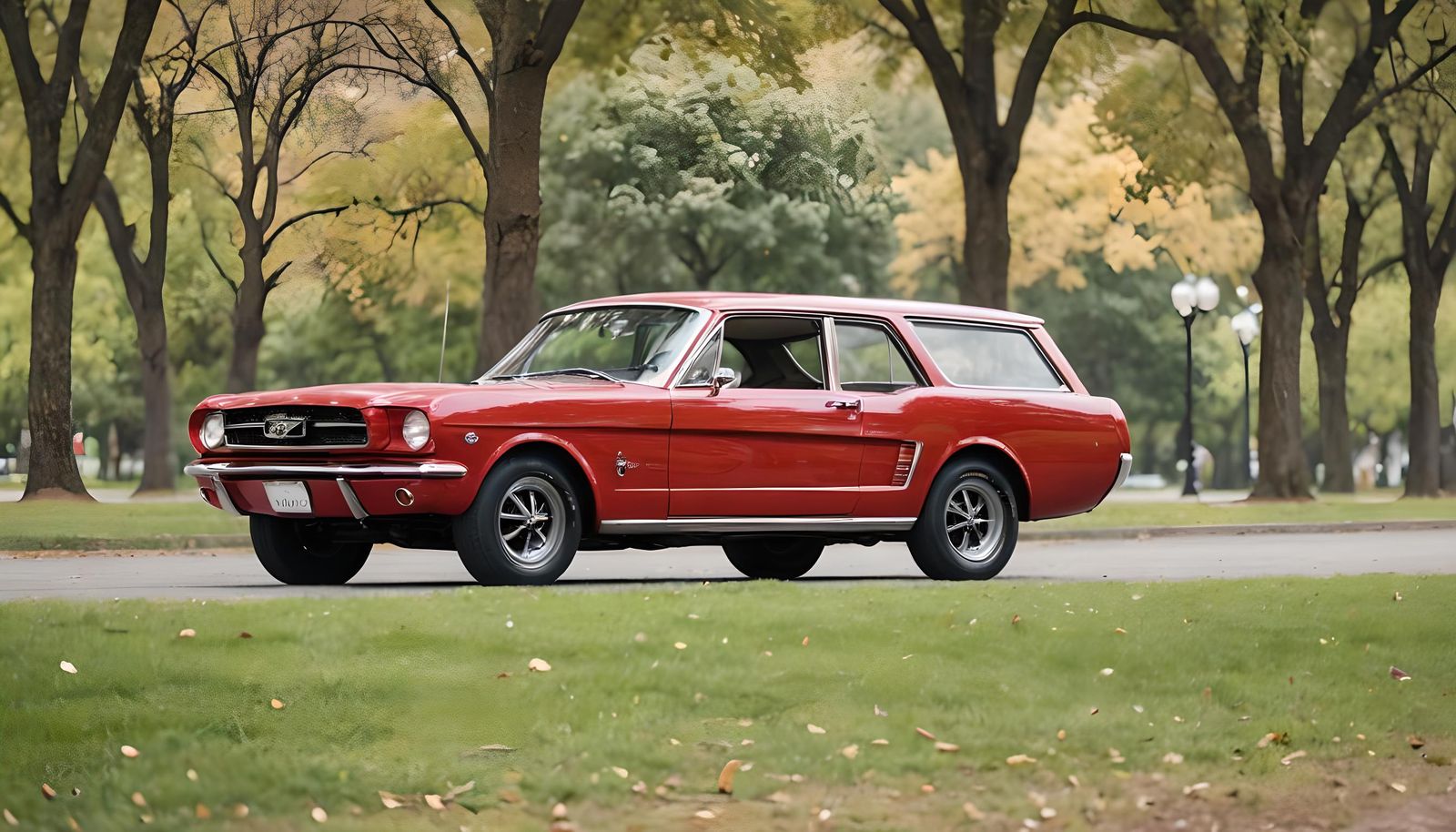 Classic Red 1964 Ford Mustang Station Wagon